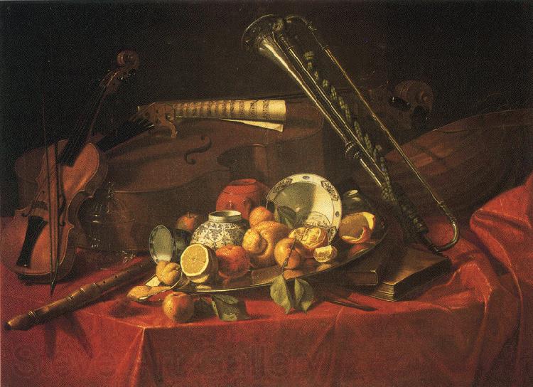 Cristoforo Munari Still-Life with Musical Instruments